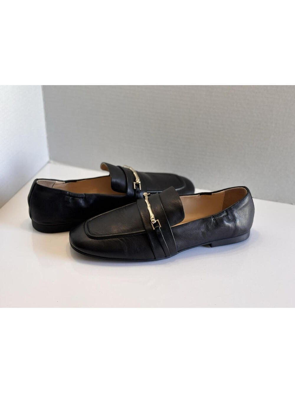 Vince Camuto Renesha Loafer Women's Size 9M Black Leather Horsebit Comfort Flats